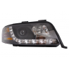 Headlights LED suitable for AUDI A6 4B (2001-2004) DRL-Optic Daytime Running Light Black Headlights LED suitable for AUDI A6 4B (2001-2004) DRL-Optic Daytime Running Light Black