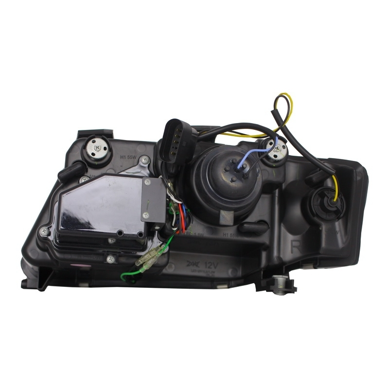 Headlights LED suitable for AUDI A6 4B (2001-2004) DRL-Optic Daytime Running Light Black