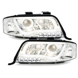 Headlights suitable for AUDI A6 4B Facelift 01-04 chrome
