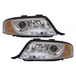Headlights suitable for AUDI A6 4B 97-01 chrome