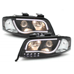 Headlights LED DRL suitable for AUDI A6 4B (1997-2001) Black