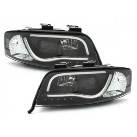 Headlights LED DRL suitable for AUDI A6 4B (1997-2001) Black Headlights LED DRL suitable for AUDI A6 4B (1997-2001) Black