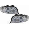 Headlights Angel Eyes Xenon suitable for AUDI A6 4B (C5) (2001-2004) Limo Avant Chrome Headlights Angel Eyes Xenon suitable for AUDI A6 4B (C5) (2001-2004) Limo Avant Chrome