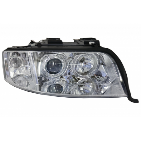 Headlights Angel Eyes Xenon suitable for AUDI A6 4B (C5) (2001-2004) Limo Avant Chrome Headlights Angel Eyes Xenon suitable for AUDI A6 4B (C5) (2001-2004) Limo Avant Chrome