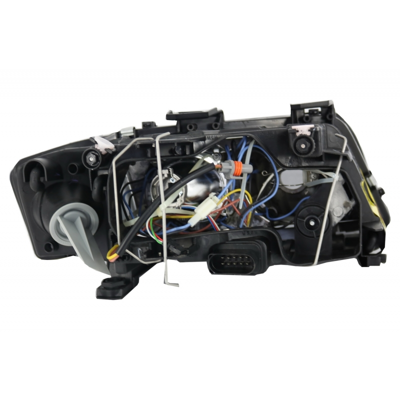 Headlights Angel Eyes Xenon suitable for AUDI A6 4B (C5) (2001-2004) Limo Avant Chrome