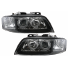 Headlights Angel Eyes Xenon suitable for AUDI A6 4B (C5) (1997-2001) Limo Avant Black Chrome HID Headlights Angel Eyes Xenon suitable for AUDI A6 4B (C5) (1997-2001) Limo Avant Black Chrome HID
