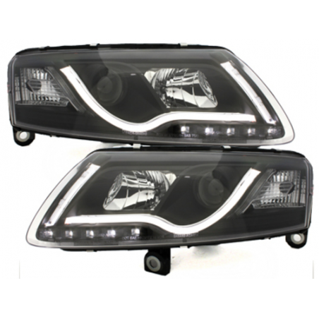 D-LITE LED Headlights suitable for AUDI A6 4F 04-07 DRL Daytime Running Light Black - SWA13SLGXB D-LITE LED Headlights suitable for AUDI A6 4F 04-07 DRL Daytime Running Light Black - SWA13SLGXB