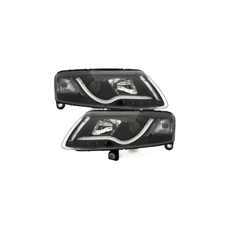 D-LITE LED Headlights AUDI A6 4F 04-07 DRL Daytime Running Light Black suitable for Xenon D-LITE LED Headlights AUDI A6 4F 04-07 DRL Daytime Running Light Black suitable for Xenon