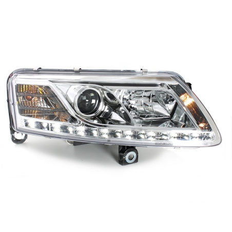 D-LITE Headlights suitable for AUDI A6 4A 04-08 LED DRL HID Xenon D2S Chrome D-LITE Headlights suitable for AUDI A6 4A 04-08 LED DRL HID Xenon D2S Chrome