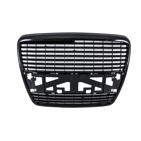 Badgeless Front Grille suitable for AUDI A6 4F (2004-2011) Piano Black Badgeless Front Grille suitable for AUDI A6 4F (2004-2011) Piano Black