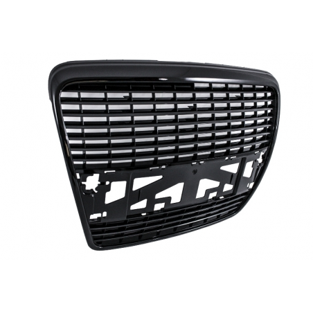 Badgeless Front Grille suitable for AUDI A6 4F (2004-2011) Piano Black Badgeless Front Grille suitable for AUDI A6 4F (2004-2011) Piano Black