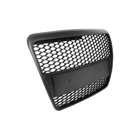 Badgeless Front Grille suitable for AUDI A6 4F C6 (2004-2007) RS Design Matte Black Badgeless Front Grille suitable for AUDI A6 4F C6 (2004-2007) RS Design Matte Black