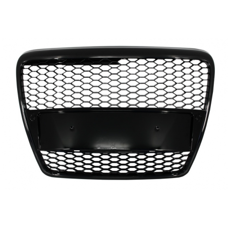 Badgeless Front Grille suitable for AUDI A6 4F C6 (2004-2007) RS Design Piano Black Badgeless Front Grille suitable for AUDI A6 4F C6 (2004-2007) RS Design Piano Black