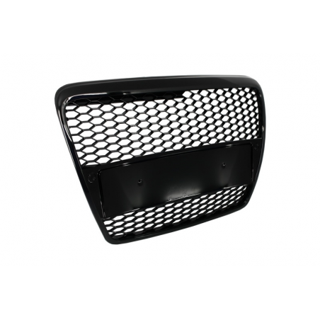 Badgeless Front Grille suitable for AUDI A6 4F C6 (2004-2007) RS Design Piano Black Badgeless Front Grille suitable for AUDI A6 4F C6 (2004-2007) RS Design Piano Black