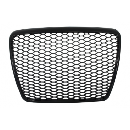Badgeless Front Grille suitable for AUDI A6 4F 4F2 C6 (2004-2011) RS Design Piano Black Badgeless Front Grille suitable for AUDI A6 4F 4F2 C6 (2004-2011) RS Design Piano Black