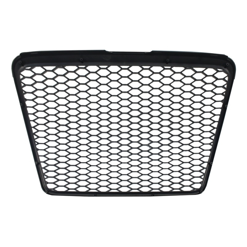 Badgeless Front Grille suitable for AUDI A6 4F 4F2 C6 (2004-2011) RS Design Piano Black