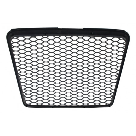 Badgeless Front Grille suitable for AUDI A6 4F 4F2 C6 (2004-2011) RS Design Piano Black Badgeless Front Grille suitable for AUDI A6 4F 4F2 C6 (2004-2011) RS Design Piano Black