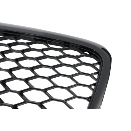 Badgeless Front Grille suitable for AUDI A6 4F 4F2 C6 (2004-2011) RS Design Piano Black Badgeless Front Grille suitable for AUDI A6 4F 4F2 C6 (2004-2011) RS Design Piano Black