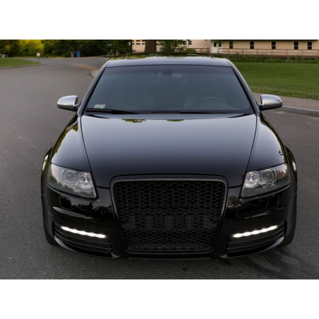 Badgeless Front Grille suitable for AUDI A6 4F 4F2 C6 (2004-2011) RS Design Piano Black Badgeless Front Grille suitable for AUDI A6 4F 4F2 C6 (2004-2011) RS Design Piano Black