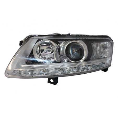 Xenon Headlights DRL suitable for AUDI A6 4F (2004-2009) Chrome Without AFS Xenon Headlights DRL suitable for AUDI A6 4F (2004-2009) Chrome Without AFS