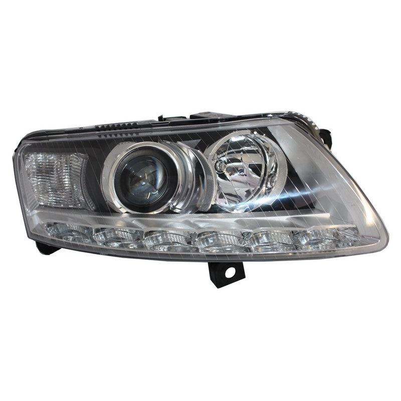 Xenon Headlights DRL suitable for AUDI A6 4F (2004-2009) Chrome Without AFS