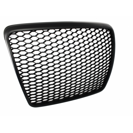 Badgeless Front Grille suitable for AUDI A6 4F2 4F C6 (2004-2011) RS Design Matte Black Badgeless Front Grille suitable for AUDI A6 4F2 4F C6 (2004-2011) RS Design Matte Black
