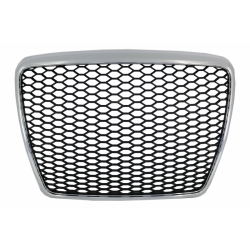 Badgeless Front Grille Suitable for Audi A6 4F2 4F C6 (2004-2011) RS Design Chrome