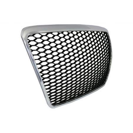 Badgeless Front Grille Suitable for Audi A6 4F2 4F C6 (2004-2011) RS Design Chrome