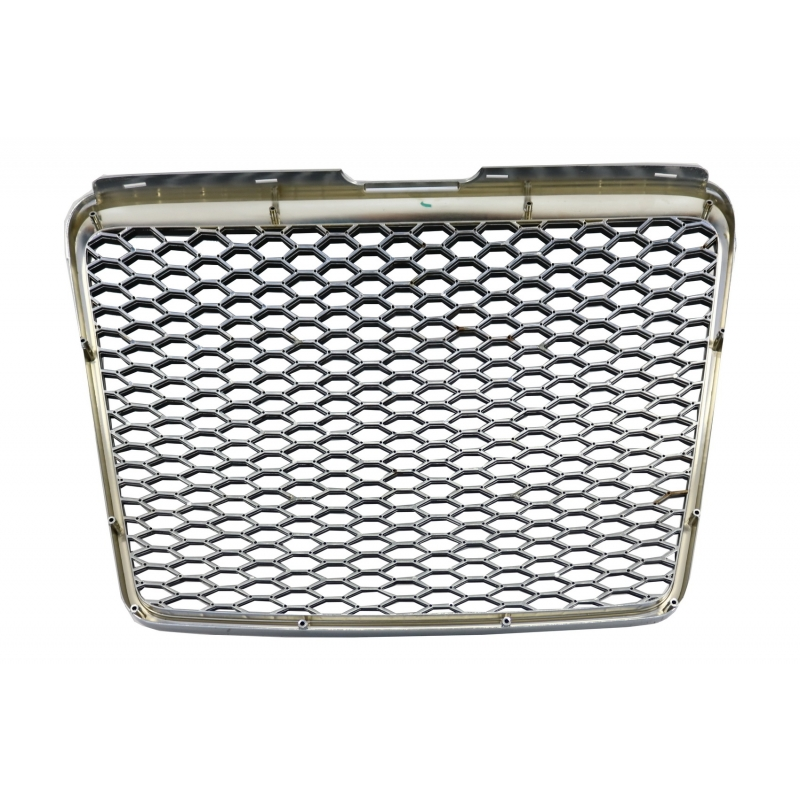 Badgeless Front Grille Suitable for Audi A6 4F2 4F C6 (2004-2011) RS Design Chrome