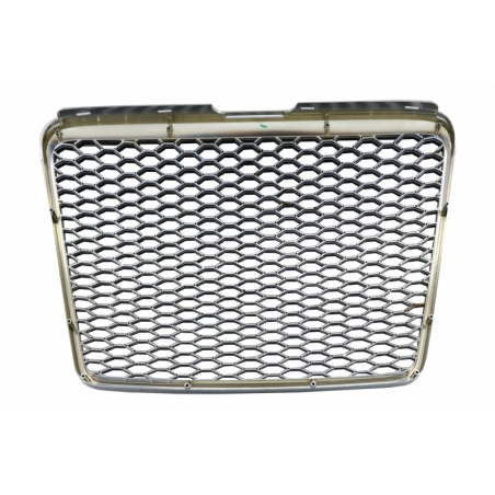 Badgeless Front Grille Suitable for Audi A6 4F2 4F C6 (2004-2011) RS Design Chrome