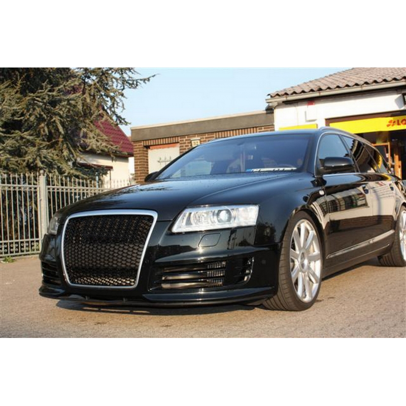 Badgeless Front Grille Suitable for Audi A6 4F2 4F C6 (2004-2011) RS Design Chrome