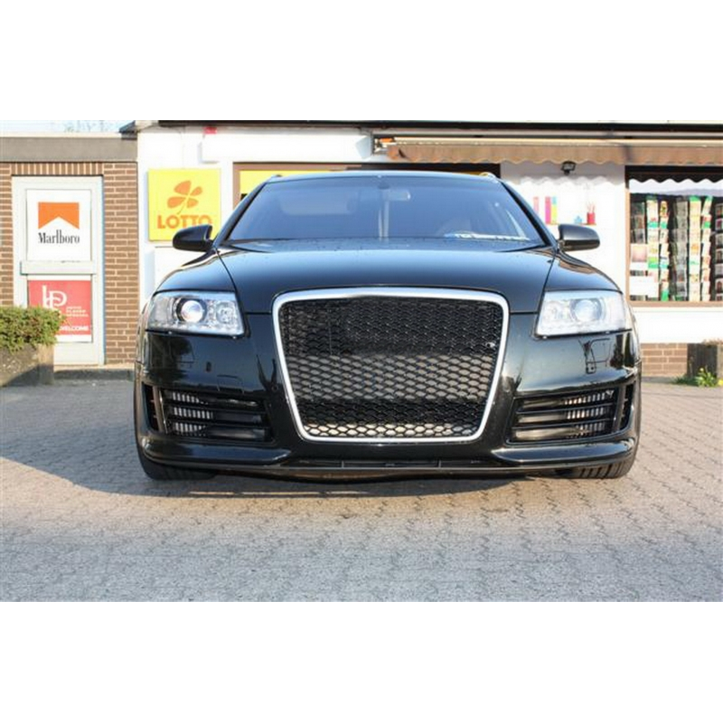 Badgeless Front Grille Suitable for Audi A6 4F2 4F C6 (2004-2011) RS Design Chrome