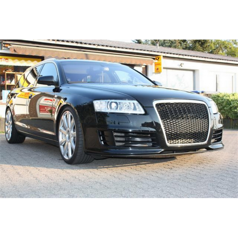 Badgeless Front Grille Suitable for Audi A6 4F2 4F C6 (2004-2011) RS Design Chrome