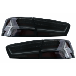 Taillights Full LED suitable for Audi A6 4G C7 Limousine (2011-2014) Smoke Facelift Design with Sequential Dynamic Turning Light