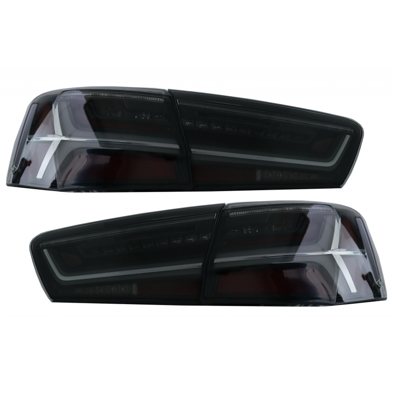 Taillights Full LED suitable for Audi A6 4G C7 Limousine (2011-2014) Smoke Facelift Design with Sequential Dynamic Turning Light