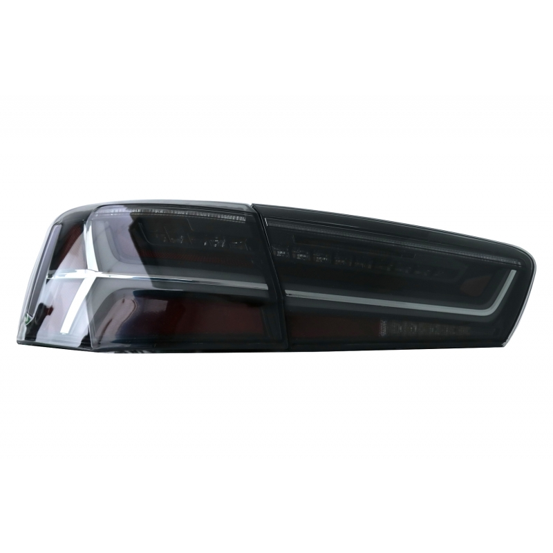 Taillights Full LED suitable for Audi A6 4G C7 Limousine (2011-2014) Smoke Facelift Design with Sequential Dynamic Turning Light