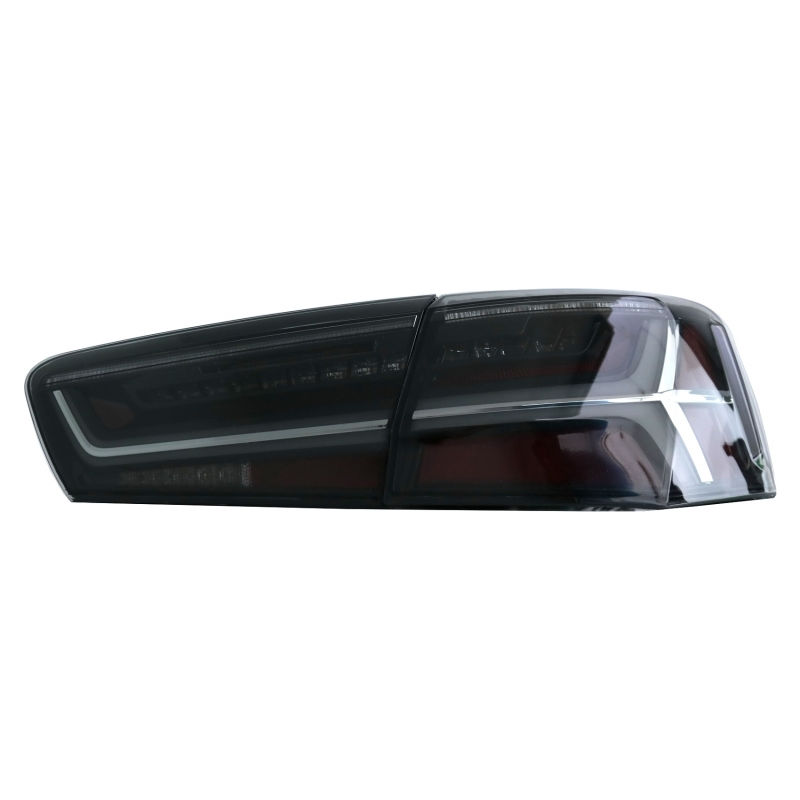 Taillights Full LED suitable for Audi A6 4G C7 Limousine (2011-2014) Smoke Facelift Design with Sequential Dynamic Turning Light