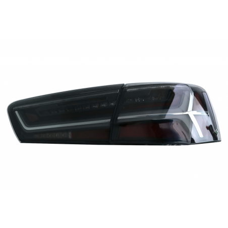 Taillights Full LED suitable for Audi A6 4G C7 Limousine (2011-2014) Smoke Facelift Design with Sequential Dynamic Turning Light Taillights Full LED suitable for Audi A6 4G C7 Limousine (2011-2014) Smoke Facelift Design with Sequential Dynamic Turning Light