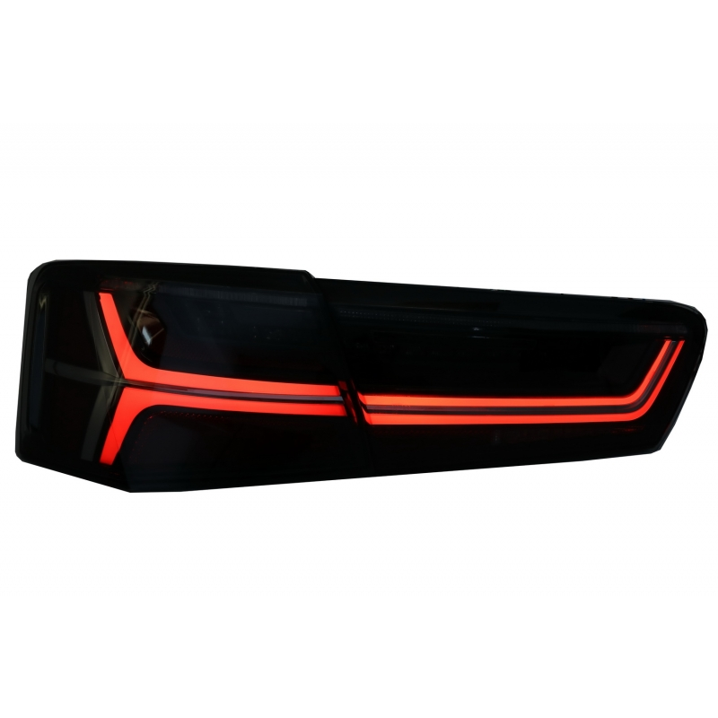 Taillights Full LED suitable for Audi A6 4G C7 Limousine (2011-2014) Smoke Facelift Design with Sequential Dynamic Turning Light