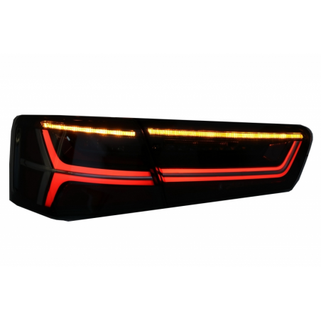 Taillights Full LED suitable for Audi A6 4G C7 Limousine (2011-2014) Smoke Facelift Design with Sequential Dynamic Turning Light Taillights Full LED suitable for Audi A6 4G C7 Limousine (2011-2014) Smoke Facelift Design with Sequential Dynamic Turning Light