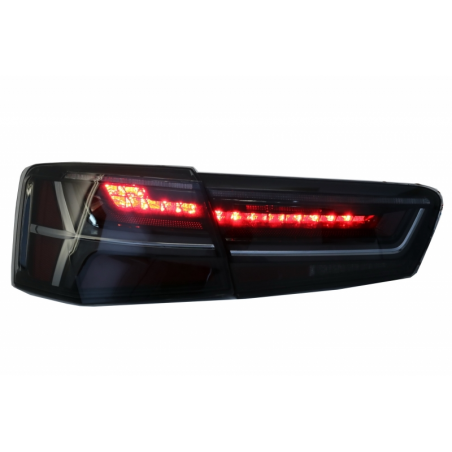 Taillights Full LED suitable for Audi A6 4G C7 Limousine (2011-2014) Smoke Facelift Design with Sequential Dynamic Turning Light Taillights Full LED suitable for Audi A6 4G C7 Limousine (2011-2014) Smoke Facelift Design with Sequential Dynamic Turning Light