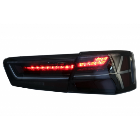 Taillights Full LED suitable for Audi A6 4G C7 Limousine (2011-2014) Smoke Facelift Design with Sequential Dynamic Turning Light Taillights Full LED suitable for Audi A6 4G C7 Limousine (2011-2014) Smoke Facelift Design with Sequential Dynamic Turning Light