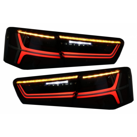 Taillights Full LED suitable for Audi A6 4G C7 Limousine (2011-2014) Smoke Facelift Design with Sequential Dynamic Turning Light Taillights Full LED suitable for Audi A6 4G C7 Limousine (2011-2014) Smoke Facelift Design with Sequential Dynamic Turning Light