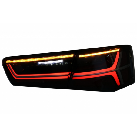 Taillights Full LED suitable for Audi A6 4G C7 Limousine (2011-2014) Smoke Facelift Design with Sequential Dynamic Turning Light Taillights Full LED suitable for Audi A6 4G C7 Limousine (2011-2014) Smoke Facelift Design with Sequential Dynamic Turning Light