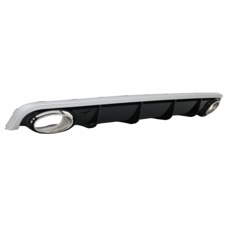 Rear Bumper Valance Diffuser & Exhaust Tips suitable for AUDI A6 C7 4G Limousine Avant (2010-2014) RS6 Design Rear Bumper Valance Diffuser & Exhaust Tips suitable for AUDI A6 C7 4G Limousine Avant (2010-2014) RS6 Design
