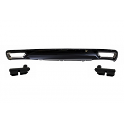 Rear Bumper Valance Diffuser & Exhaust Tips A6 4G (2010-2014) Facelift W12 Design