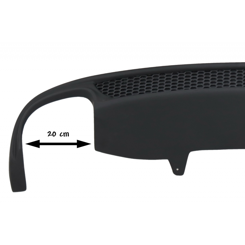 Rear Bumper Valance Diffuser With Left Outlet suitable for AUDI A6 4G (2012-2015) S-Line S6 Design