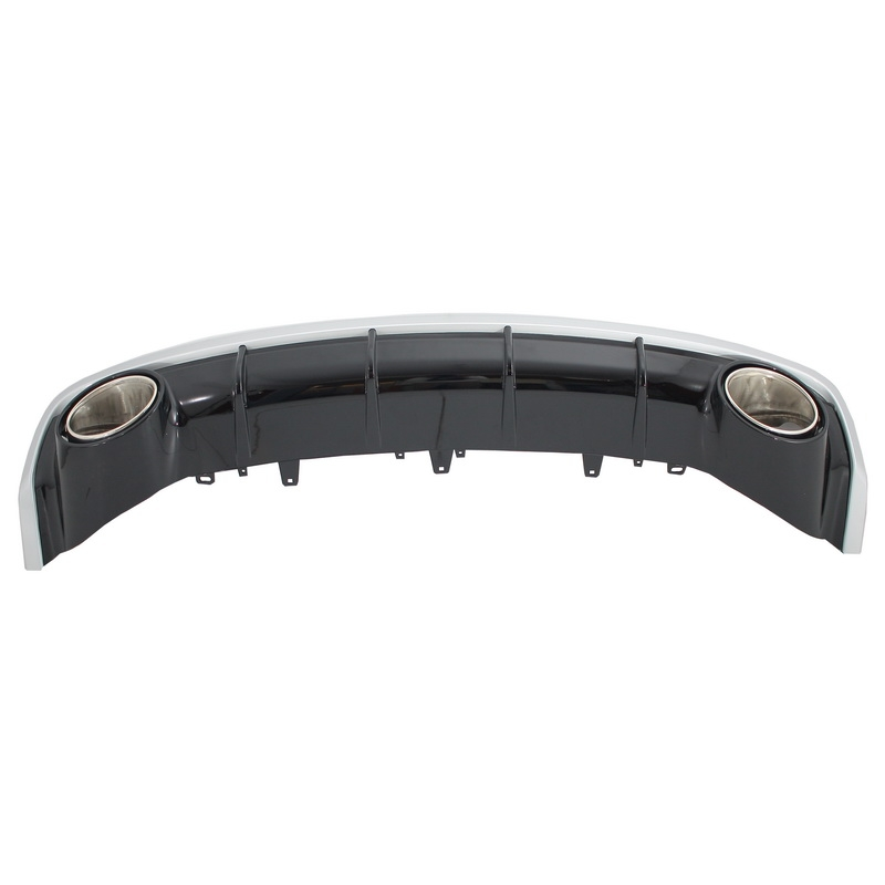 Rear Bumper Valance Diffuser & Exhaust Tips A6 4G Facelift (2015-2018) RS6 Design