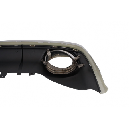 Rear Bumper Valance Diffuser & Exhaust Tips A6 4G Facelift (2015-2018) RS6 Design Rear Bumper Valance Diffuser & Exhaust Tips A6 4G Facelift (2015-2018) RS6 Design
