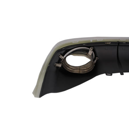Rear Bumper Valance Diffuser & Exhaust Tips A6 4G Facelift (2015-2018) RS6 Design Rear Bumper Valance Diffuser & Exhaust Tips A6 4G Facelift (2015-2018) RS6 Design